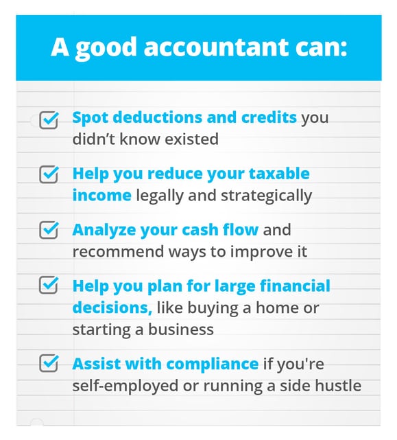 A good accountant can