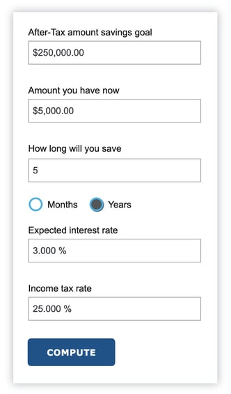 Monthly budget expenses calculator