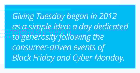 giving Tuesday origins