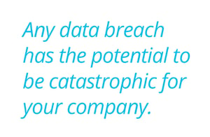 Any data breach has the potential to be catastrophic for your company. 