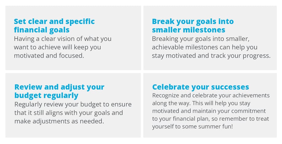 Tips for Sticking to Your Plan