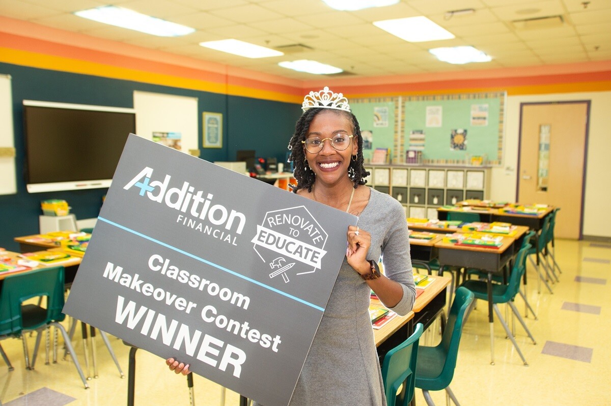 Renovate to Educate classroom makeover winner.