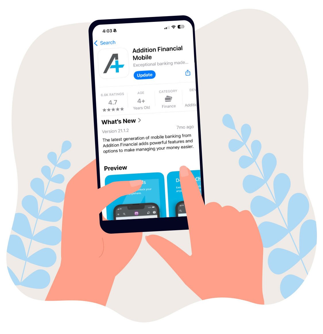 Addition Financial Mobile Banking App