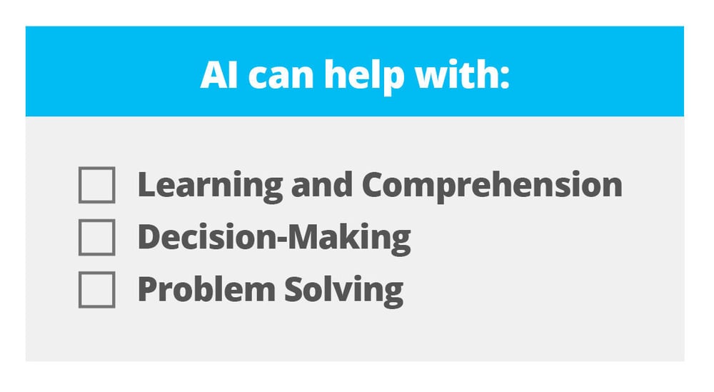 Things AI can help with