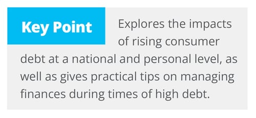 Key point about inflation's impact on personal finances and managing debt.