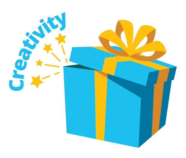 Open gift box