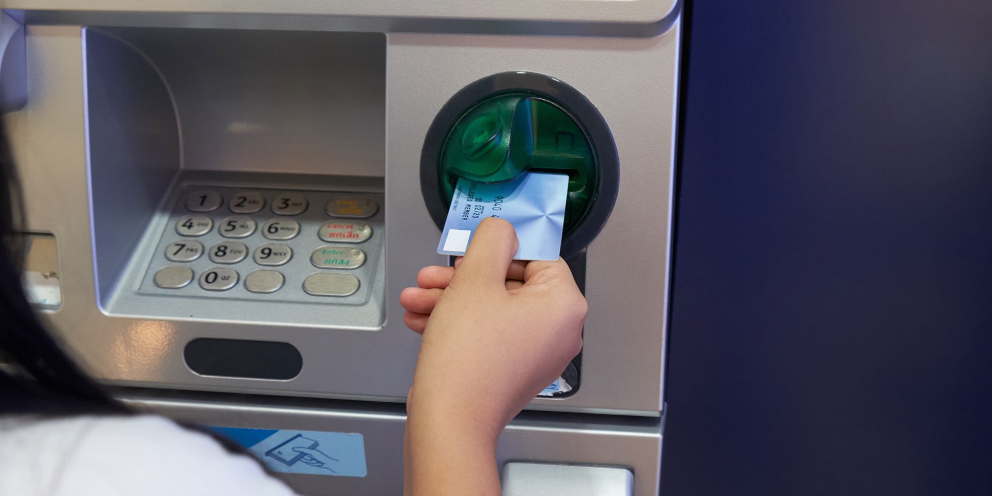 atm with card