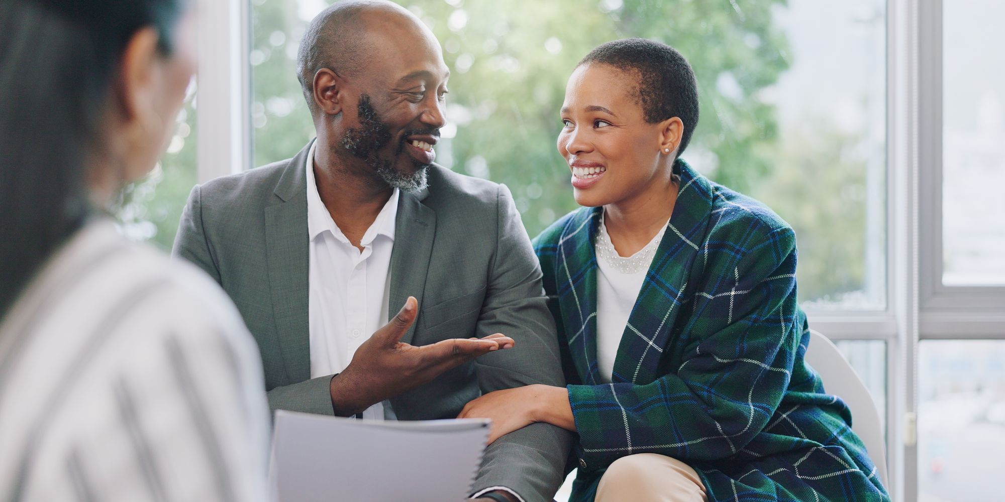 couple sitting financial planning